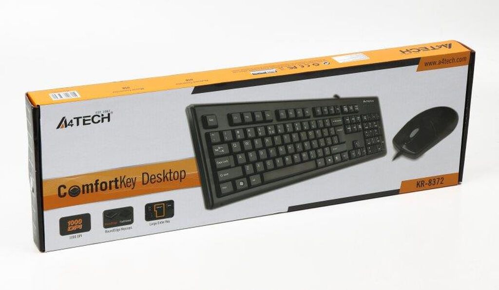 Dəst klaviatura və siçan A4Tech KR-8372 Qablaşdırmada yeni — Klaviaturalar və siçanlar, Bakı