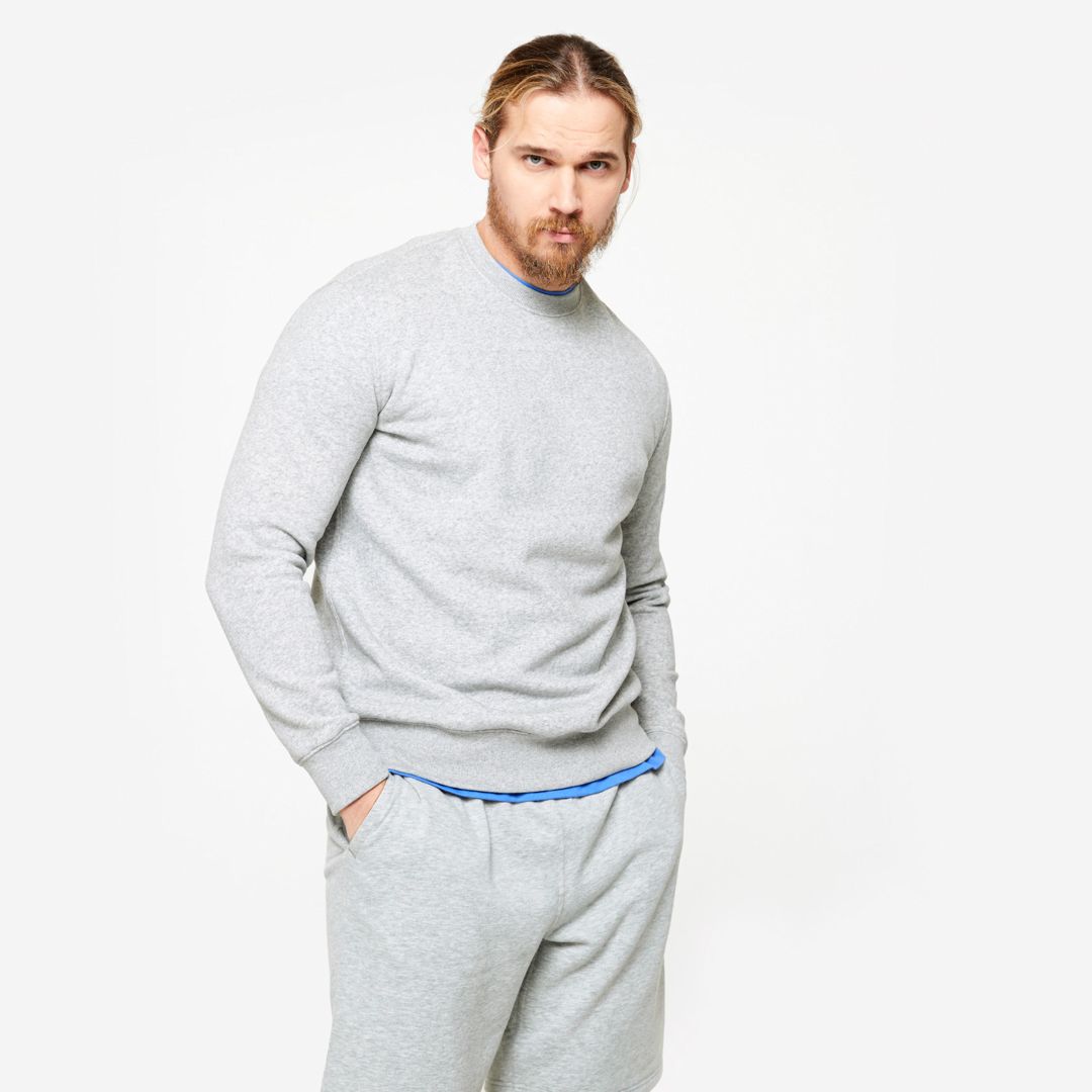 Kişilər üçün svitşot Decathlon 8883261, boz, poliester/pambıq, ölçü 3XL — Mallar, Bakı