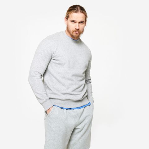 Kişilər üçün svitşot Decathlon 8883261, boz, poliester/pambıq, ölçü 3XL — Bakı