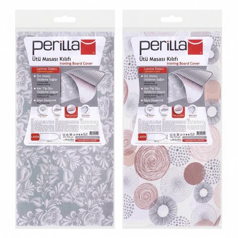 Ütü masası üçün çexol Perilla, rəngbərəng, teflon, 140x52 sm — Bakı