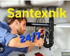 Santexnik ustasi 7/24 ucuz xidmət — Bakı