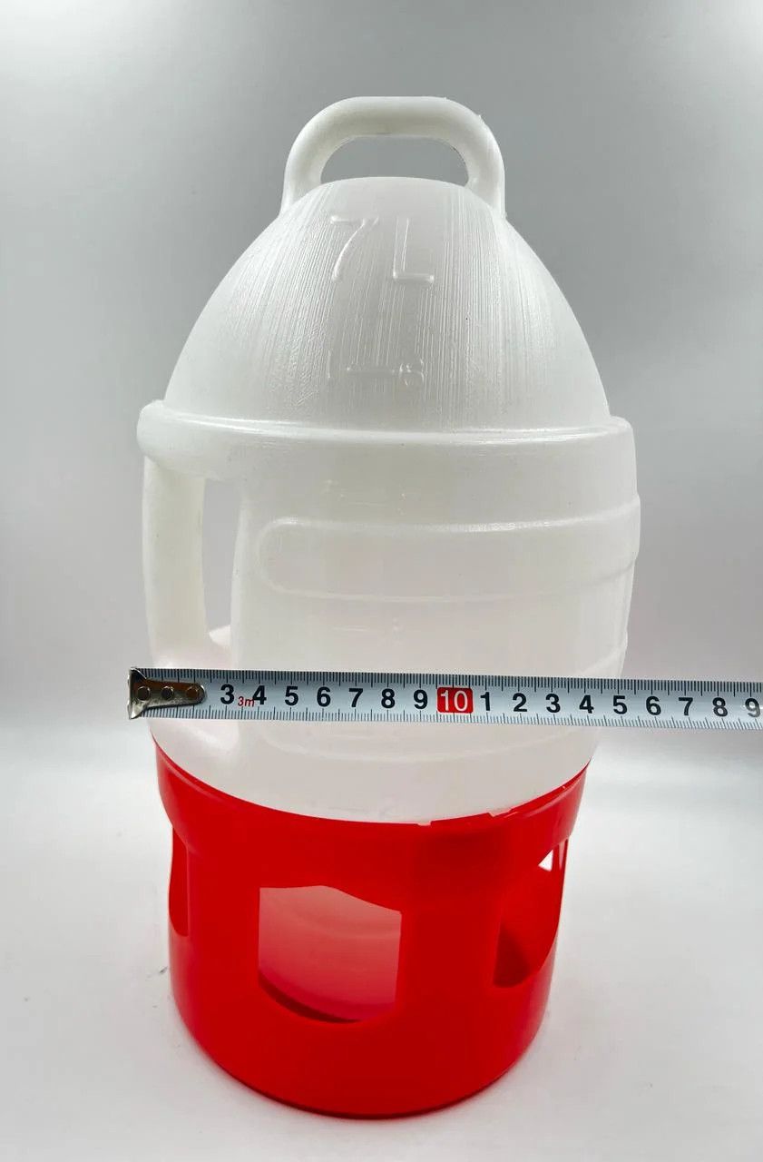 Su təknəsi göyərçinlər üçün, ağ, plastik, 7 l — Mallar, Bakı (2)