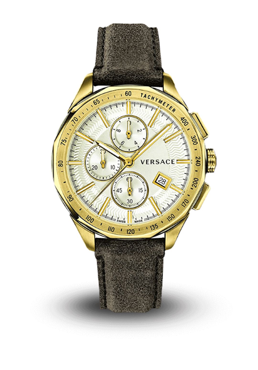 Qol saatı Versace Glaze Leather VEBJ00418 Qəhvəyi — Mallar, Bakı