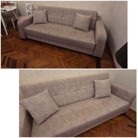 Divan 150 azn. Tezedir 2 hefte evvel alinib. Acilir ve bazalidir. Eve — Mehdiabad