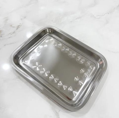 Sini, paslanmayan polad, 32x22 sm — Bakı