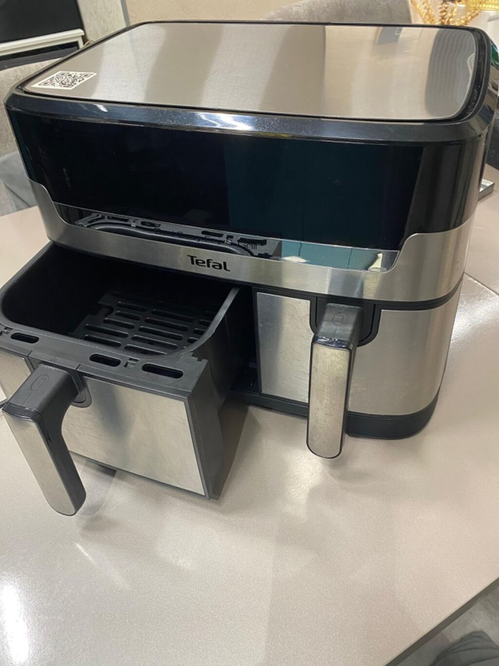 Tefal Dual Easy Fry 8-in-1 hava fritözü - İkili bölmə: Eyni vaxtda — Frilyör, Bakı (2)