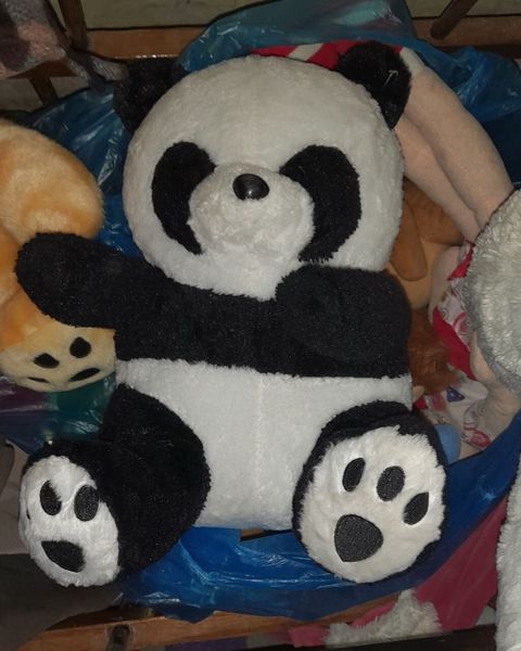 Böyük ölçülü panda plyuş oyuncağı - Rəng: qara-ağ - Material: yumşaq — Digah