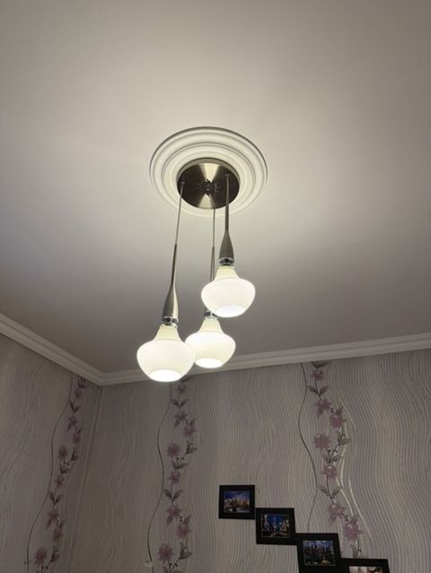 Çılçıraq, 3 lampa, Şüşə — ceka