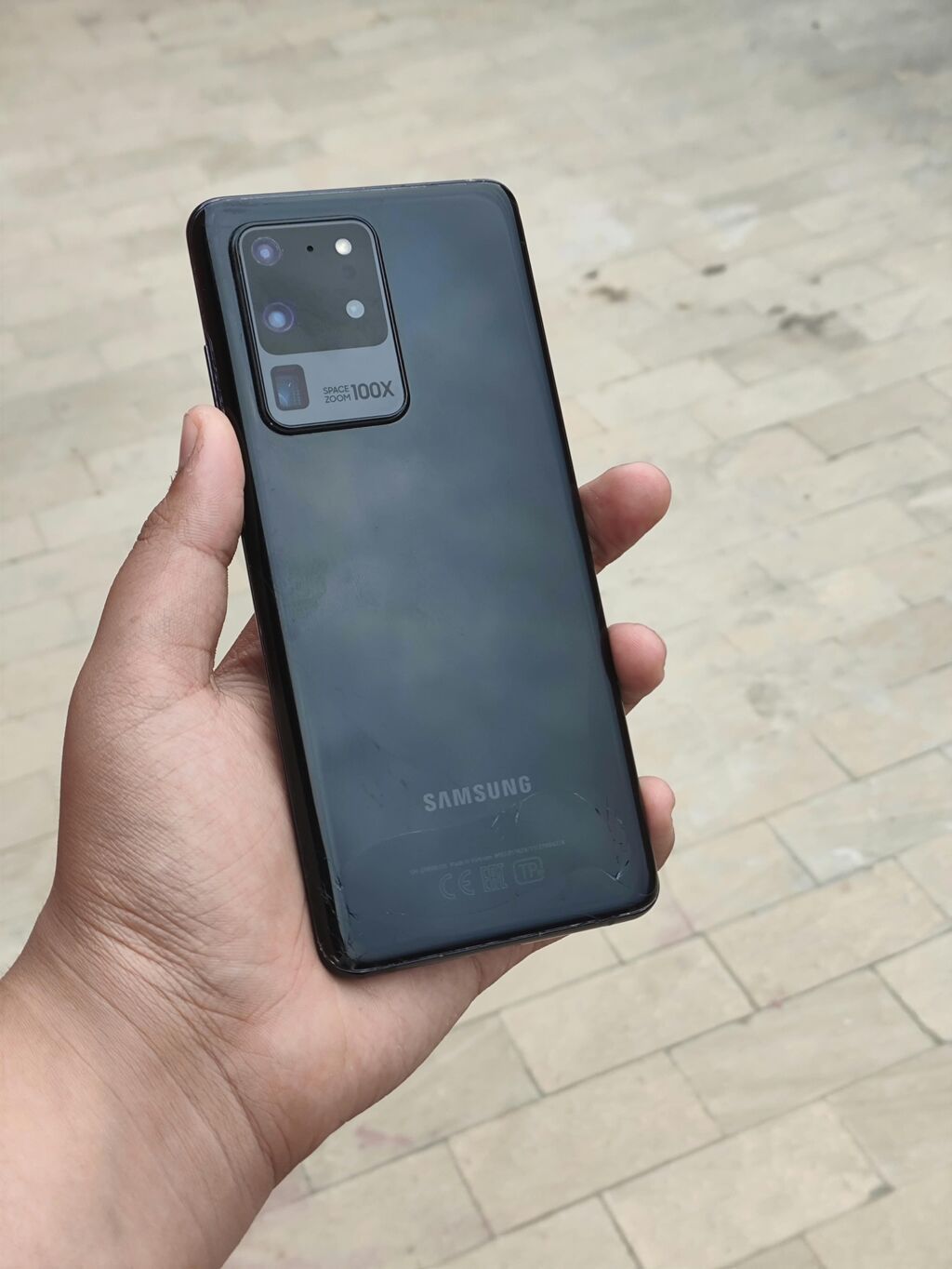 Samsung Galaxy S20 Ultra, 128 GB, rəng - Qara, Zəmanət, Barmaq izi, Simsiz şarj — Samsung, Bakı