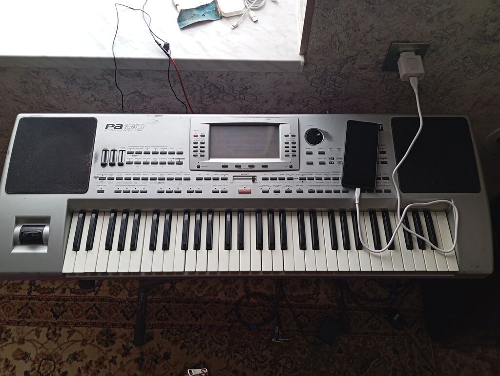 Korg Pa80 aranjor klaviatura - 61 klaviş, velocity həssaslığı — Pianino və digər klaviş alətləri, Şamaxı (2)
