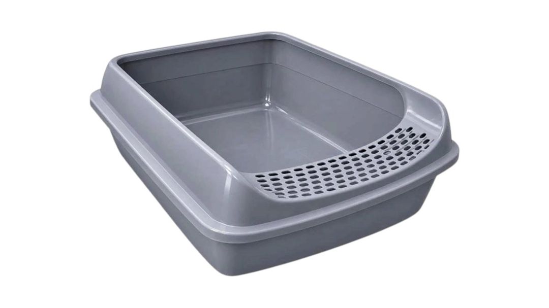 Lotok pişiklər üçün 52131874, plastik, boz, 44x35.5x12.5 sm — Tualetlər, Bakı