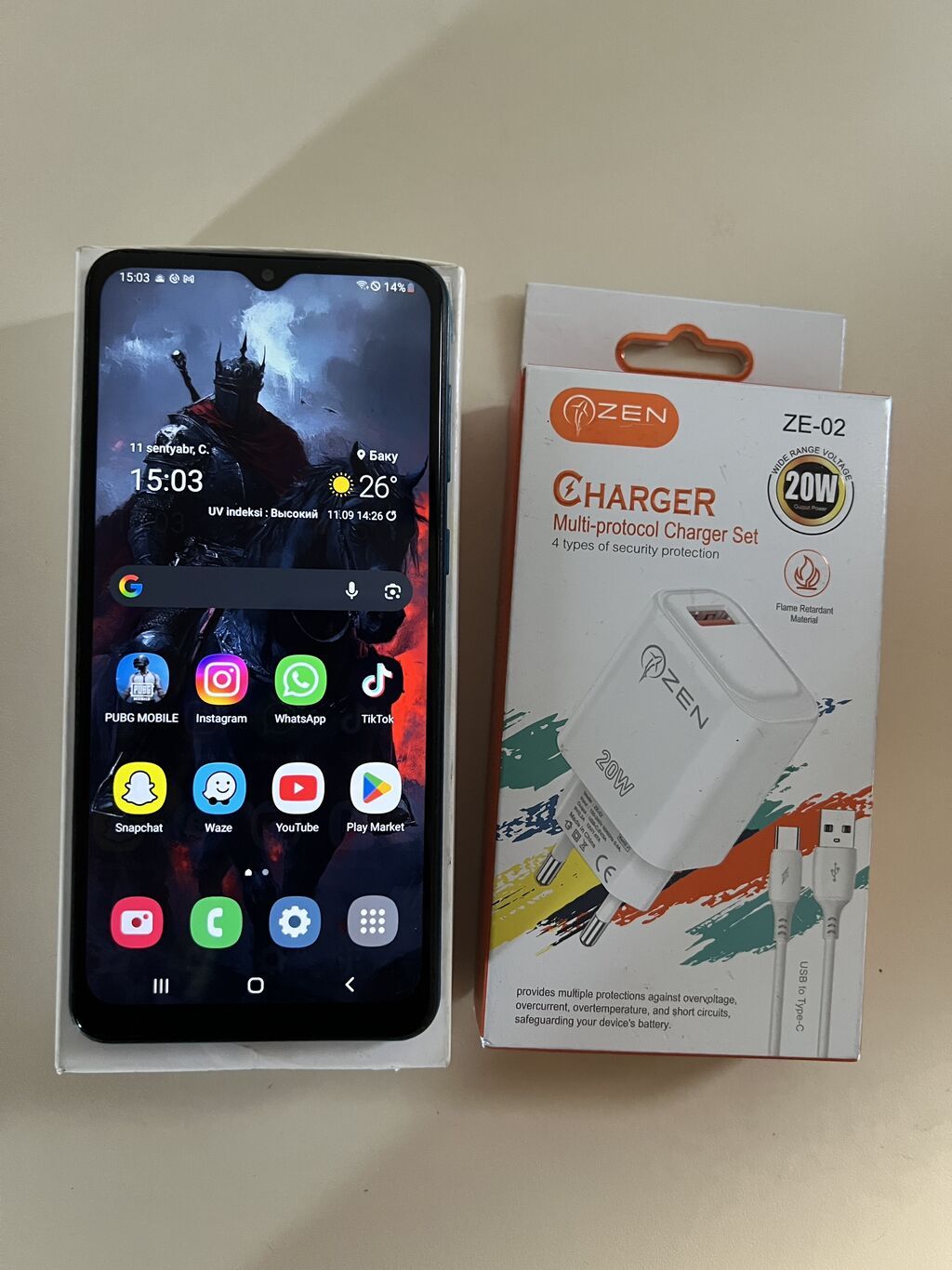 Samsung Galaxy A02, 32 GB, rəng - Mavi, Sensor — Samsung, Bakı (2)