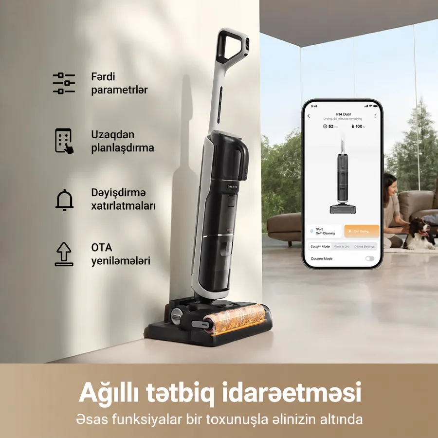 Dreame H14 Dual Wet and Dry Vacuum Cleaner (HHV25A) — Tozsoran, Bakı (6)