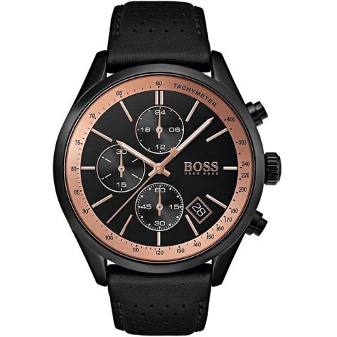 Qol saatı kişilər üçün Hugo Boss Grand Prix1513550, qara — Bakı