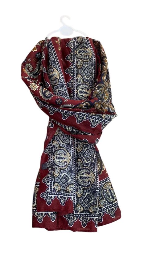 Şərf qadınlar üçün E-2505, kətan, rəngbərəng, 180x70 sm — Bakı