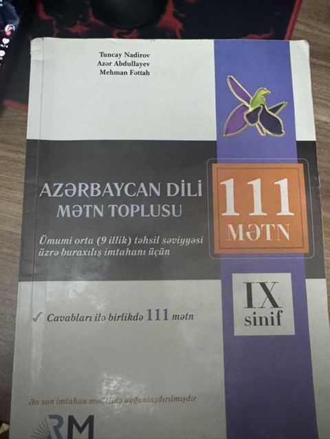 Məhsul: “Azərbaycan dili – Mətin Toplusu (IX sinif)” Müəlliflər — Bakı