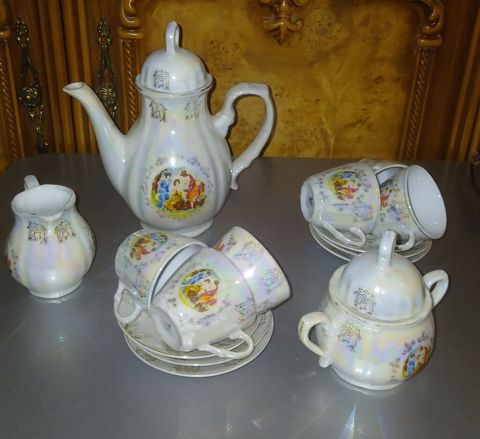 Çay dəsti, rəng - Ağ, Farfor — Bakı