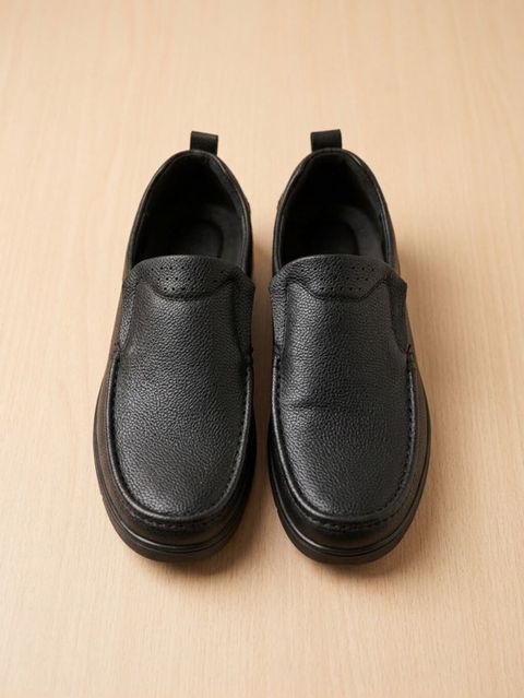 Qara rəngdə kişi loaferləri - Model: slip-on (bağsız), gündəlik və — Bakı