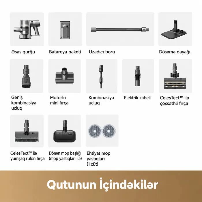 Dreame Cordless Vacuum Cleaner R20 Aqua (VTV21A) — Tozsoran, Bakı (6)
