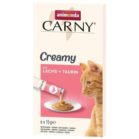 Krem Animonda Carny pişiklər üçün, qızılbalıq və taurin ilə, 6x15 q — Bakı