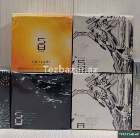 Oriflame S8, S8 Night, S8 icon, 50 ml. Her biri 75 azn — Novxanı