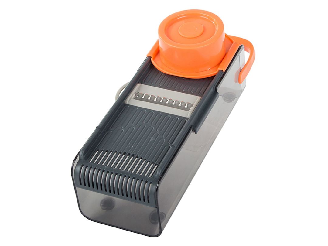 Meyvə və tərəvəz kəsici Fruitgrater, plastik/polad, boz/narıncı — Mallar, Bakı (3)