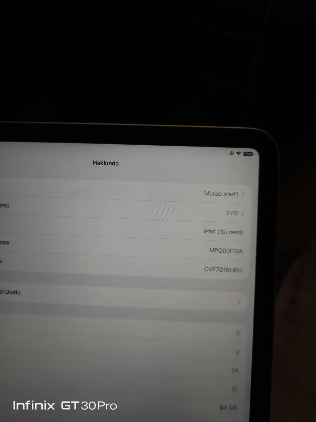 İşlənmiş Apple iPad 10 (2022), 10,9", 64 GB, Ödənişli çatdırılma — Apple, Gəncə (5)