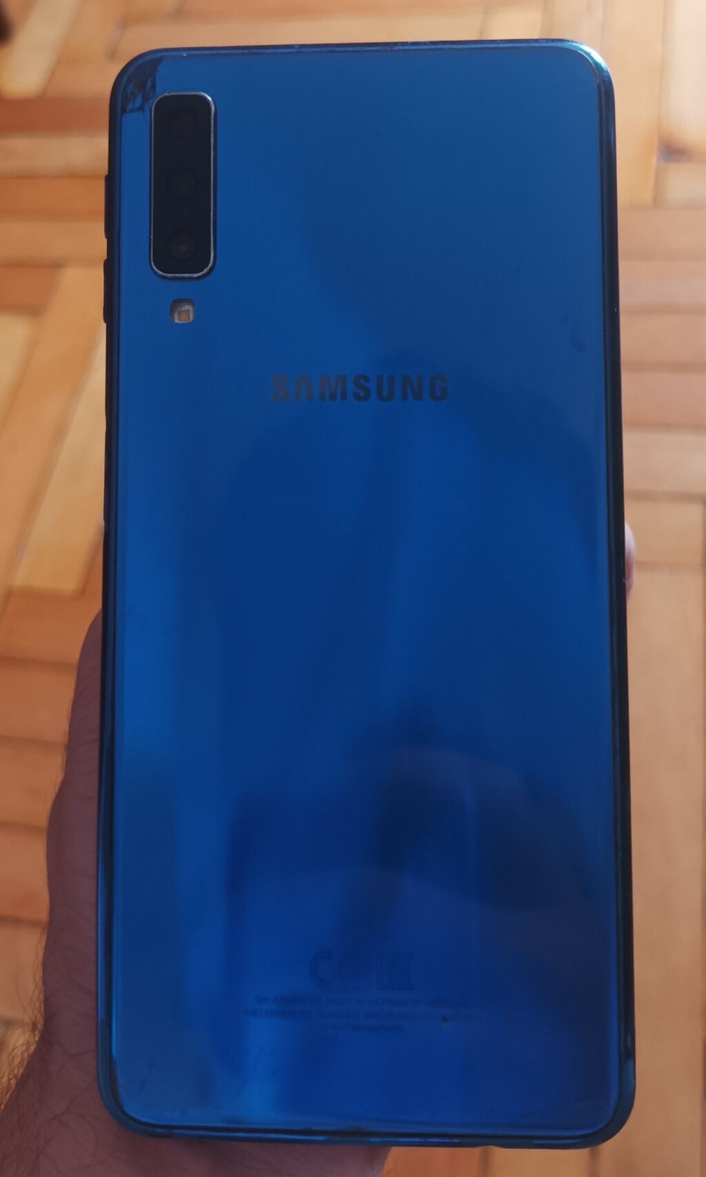 Samsung Galaxy A7 2018, 64 GB, rəng - Mavi, İki sim kartlı — Samsung, Bakı
