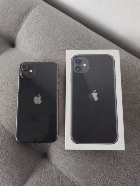 IPhone 11, 128 GB, Qara, Zəmanət, Kredit, Simsiz şarj — Bakı