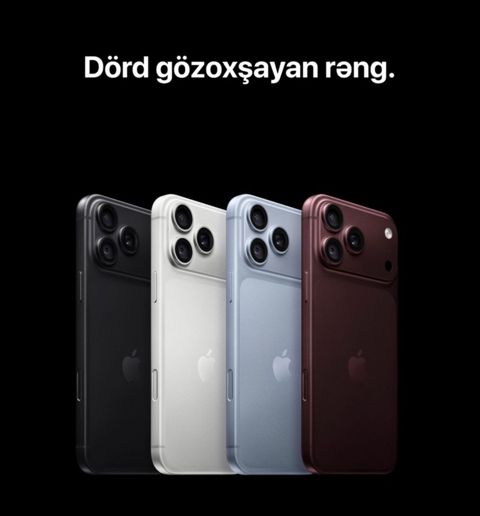 IPhone 18 Pro, 256 GB, Bordo, Zəmanət, Simsiz şarj, Face ID — Bakı