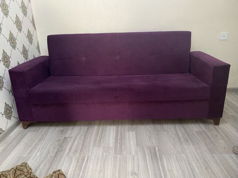 Divan, Yeni, Açılmayan, Bazalı, Vеlur parça, Çatdırılma yoxdur — Xırdalan