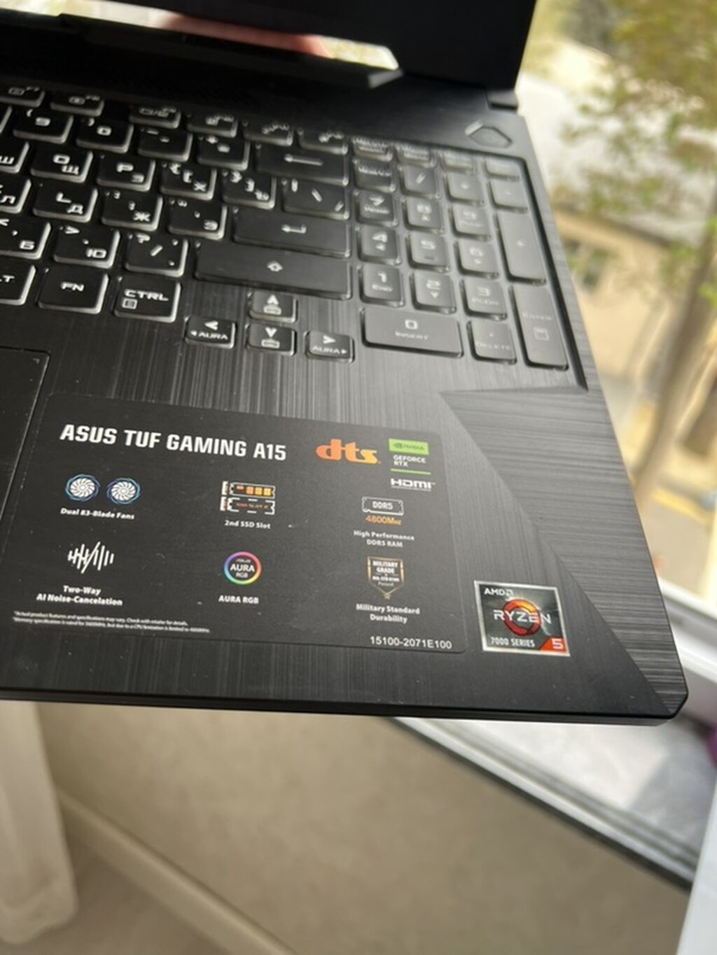 ASUS TUF Gaming A15 oyun noutbuku - Ekran: 15.6", 144 Hz — Asus, Bakı (3)