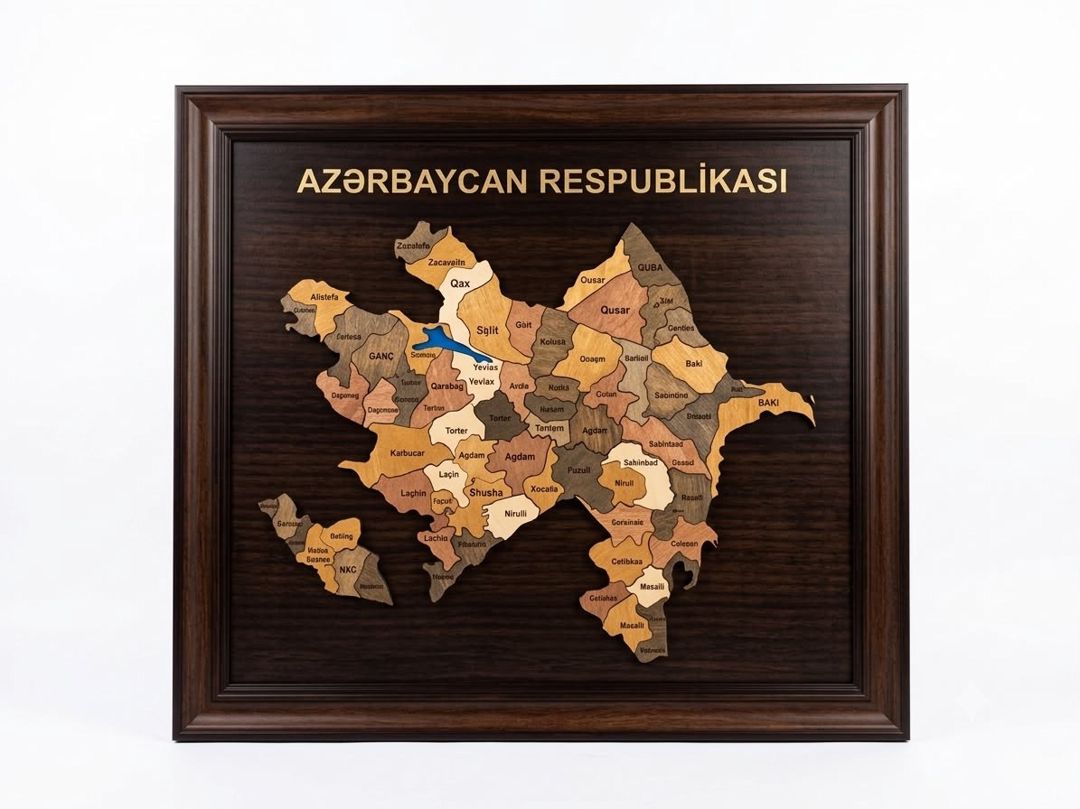 Tablo, 76x83 sm, kağız/karton/keramika/taxta — Mallar, Bakı