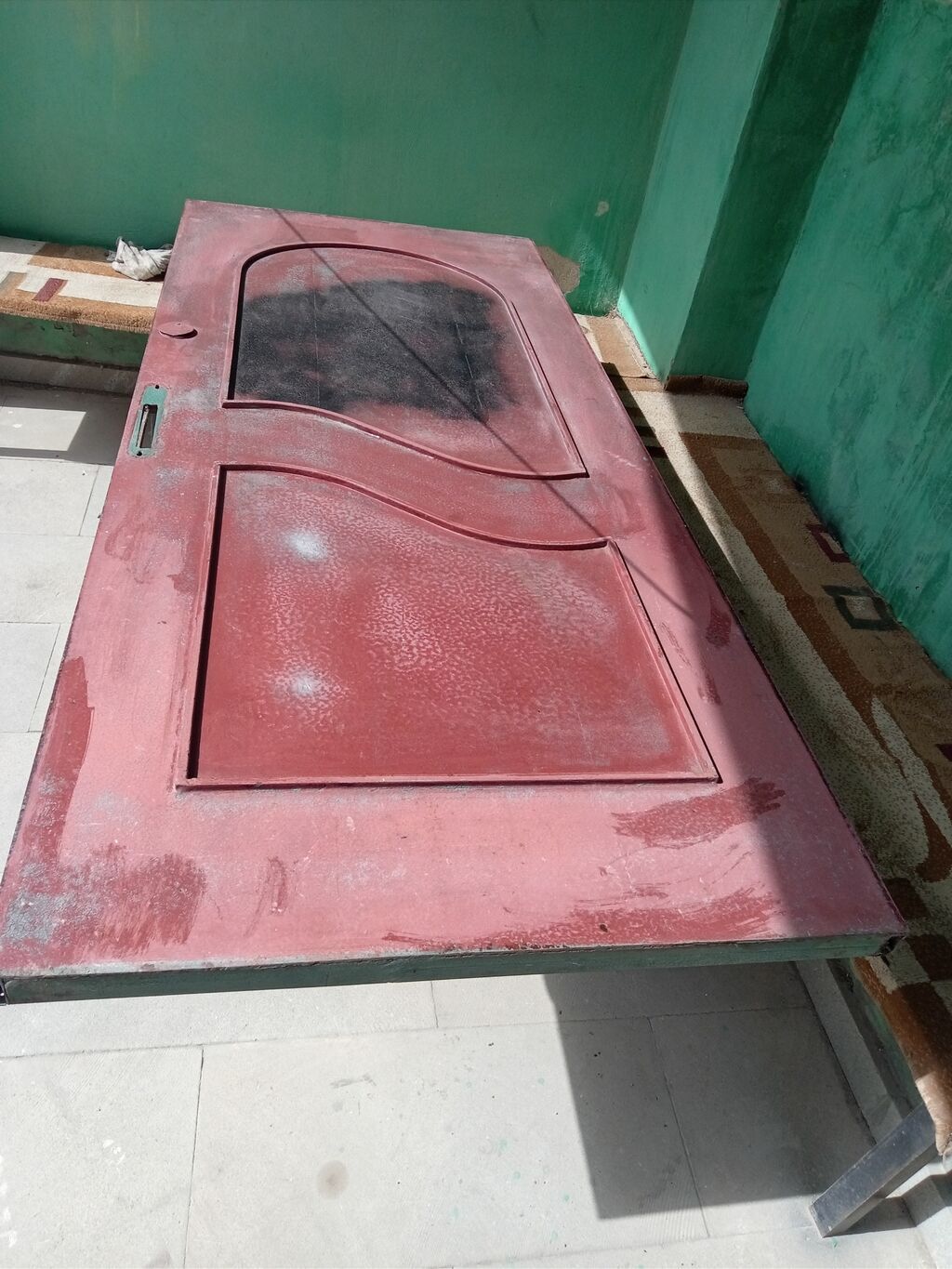 Mənzil üçün İşlənmiş Giriş qapısı 110x230 sm Zamok ilə, Ünvandan götürmə — Pəncərələr, qapılar, balkonlar, Bakı (2)