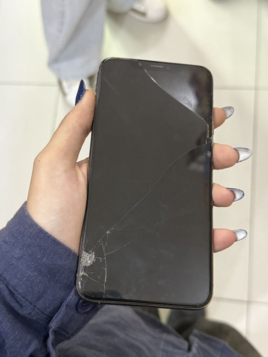 IPhone Xs, 64 GB, Qızılı, Qırıq — Apple iPhone, Digah (2)