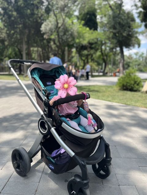 Chicco Urban uşaq arabası üzreinde yağmurluq ve cxol verilir. - Modul — Bakı