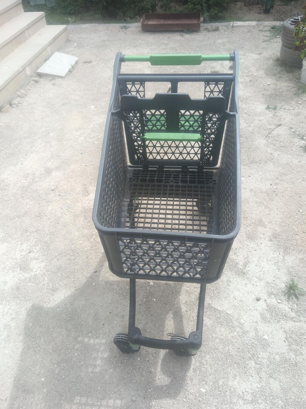 Supermarket alış-veriş arabası - Material: möhkəm plastik korpus və — Ticarət vəzn-səbətləri, Digah (3)