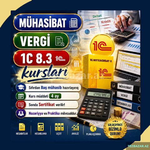 4 Ayda 1c Mühasibatlığı Öyrən — Bakı