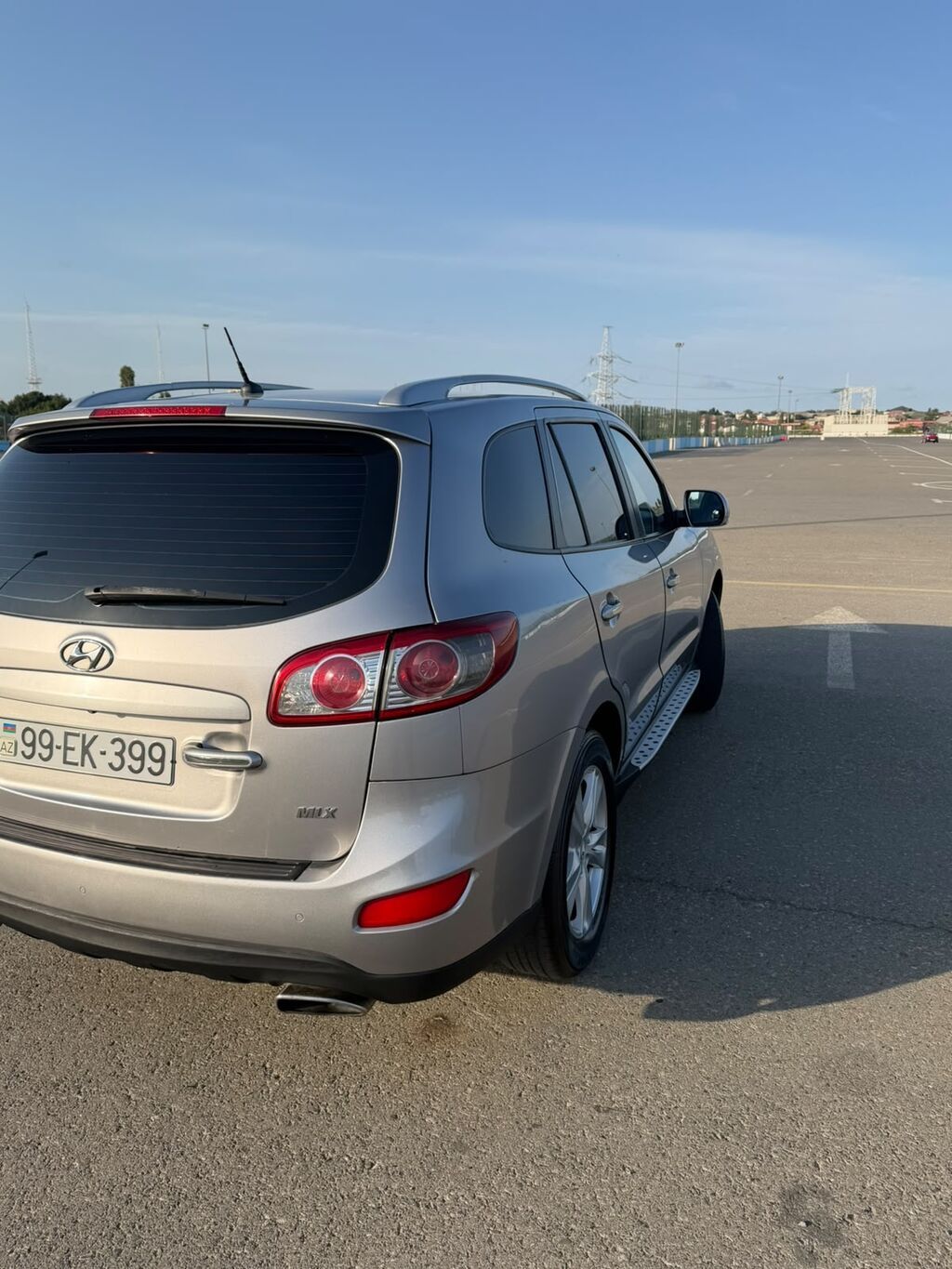 Hyundai Santa Fe, gümüşü rəng, benzinli SUV. Texniki və dizayn 99-EK-399 — Avtomobillər, Bakı (5)