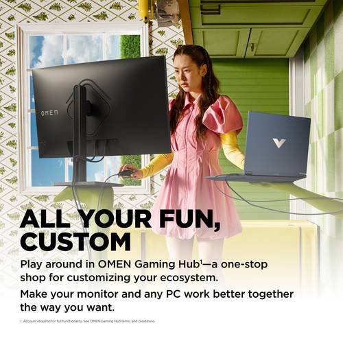 Omen by HP 31.5 inch QHD 165Hz Curved Gaming Monitor - Omen 32c (780K6AA) — HP, Bakı (8)