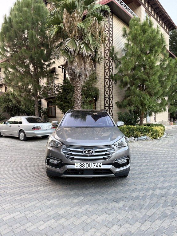Hyundai Santa Fe, 2.0 L, 2017 il, 86 200 km 88-DU-744 — Avtomobillər, Bakı (3)