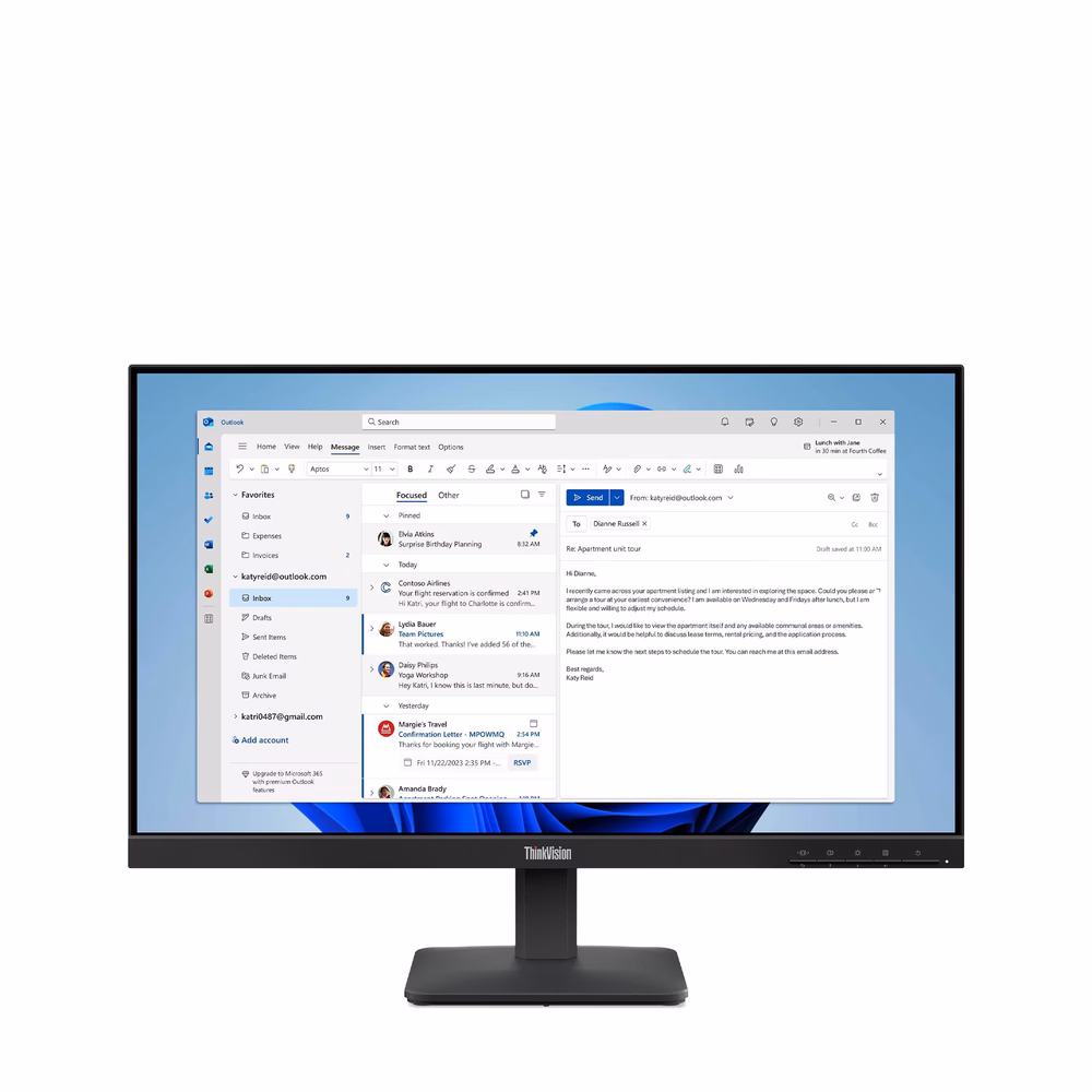 Monitor Lenovo ThinkVision S24-4e/23.8 (64B5KAT1EU) — Bakı