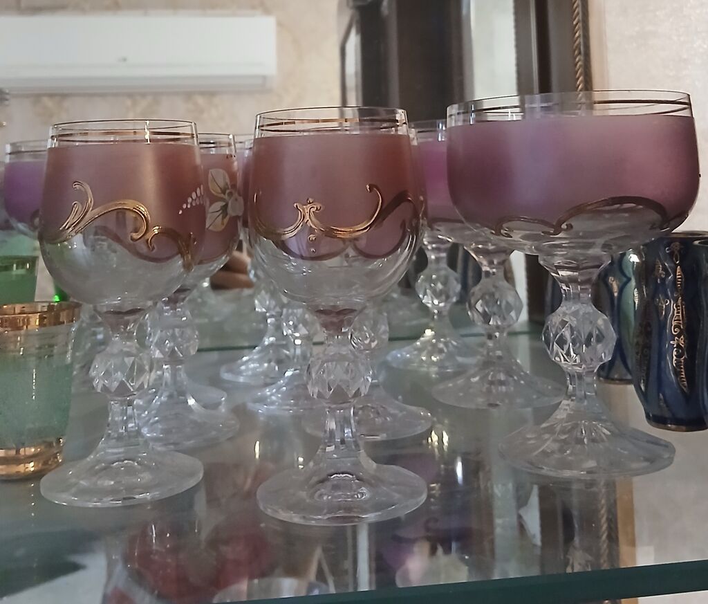 Qədəhlər, rəng - Bənövşəyi, Şüşə — Süfrə qabı, Bakı