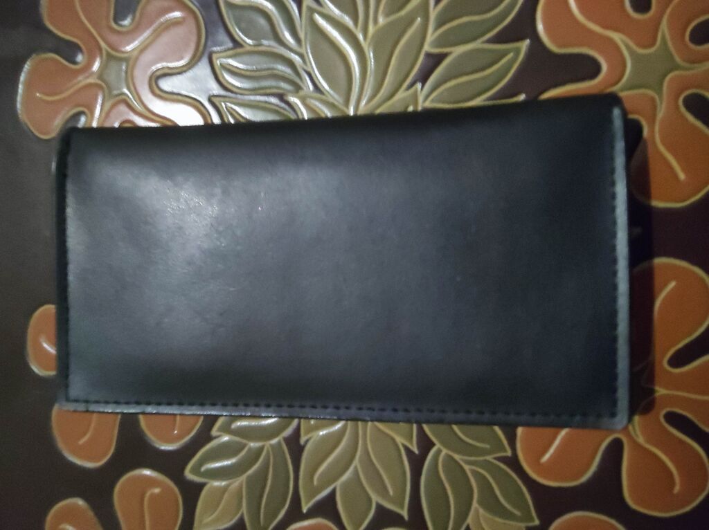 Qara rəngli uzun pul kisəsi - Material: hamar səthli süni/deri tipli — Cüzdanlar və vizit kartlıqları, Bakı (3)