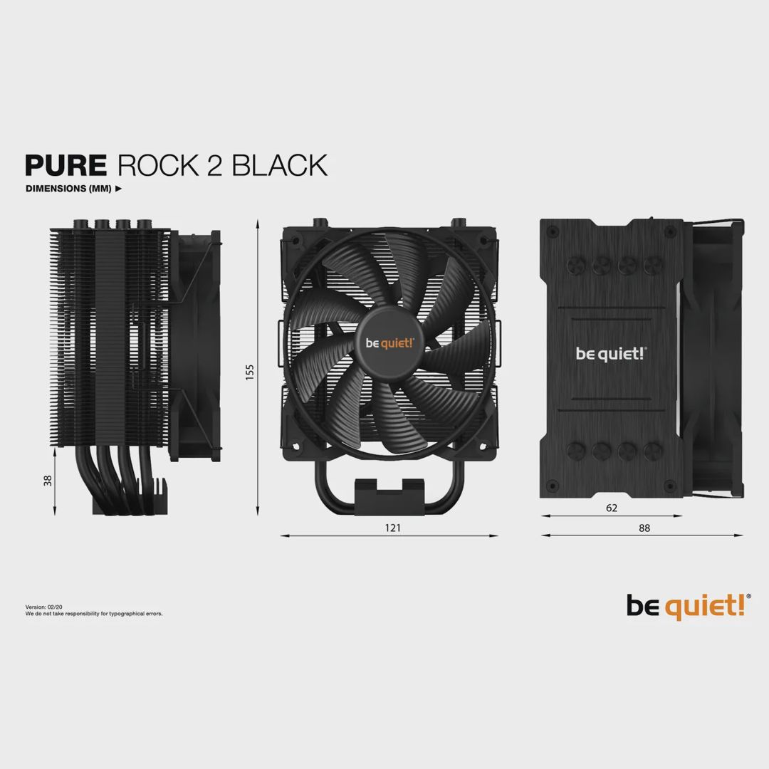 Cooler be quiet Pure Rock 2 Black (BK007) — Soyutucular və soyutma sistemləri, Bakı (2)