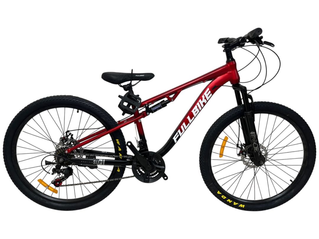 Dağ velosipedi Full Bike 1869, 24", tünd qırmızı — Velosipedlər, Bakı