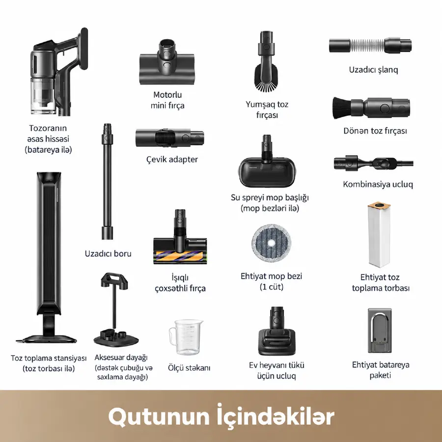 Dreame Station Cordless Vacuum Cleaner Z40 (VZV33A) — Tozsoran, Bakı (8)