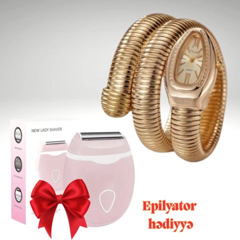 Qadın qol saatı 5295 eA, Epilyator hədiyyə — Bakı