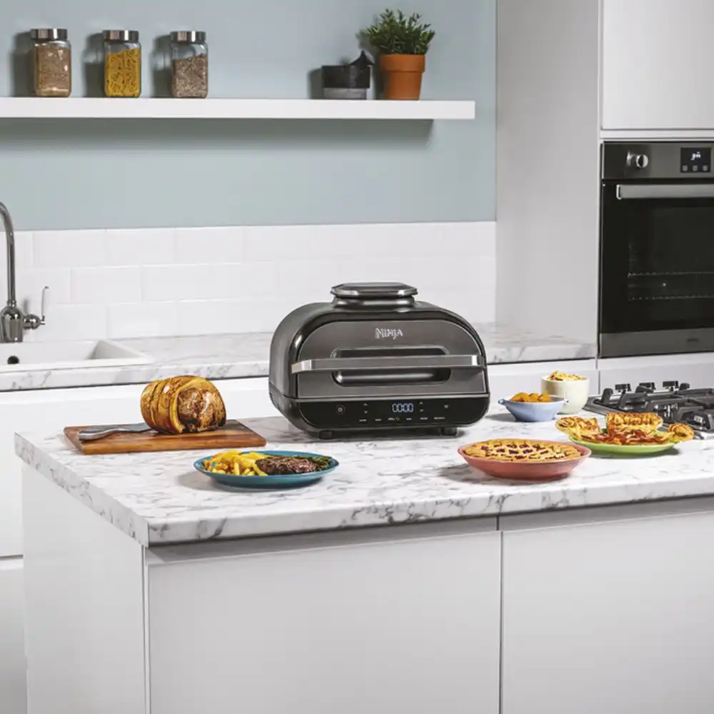 Ninja Foodi Max Health Grill &amp; Air Fryer Gold (AG551EUCP) — Soba və qrillər, Bakı (6)