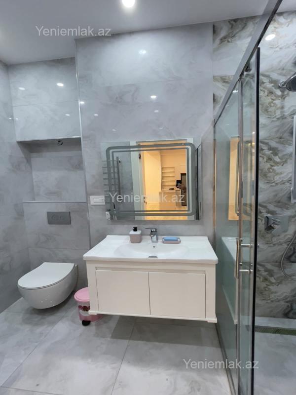 Kirayə 2 otaqlı Bina evi menzil (Yeni tikili), 85 m², Nəsimi rayonu — Mənzil, Bakı (9)